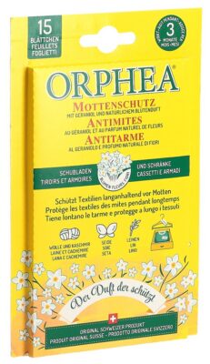 ORPHEA feuilles antimite fleurs 12+3pce action
