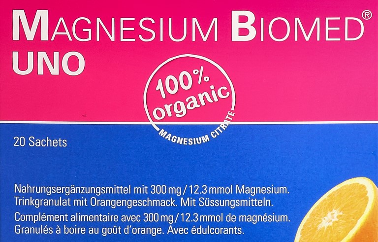 MAGNESIUM BIOMED Uno gran sach 20 pce