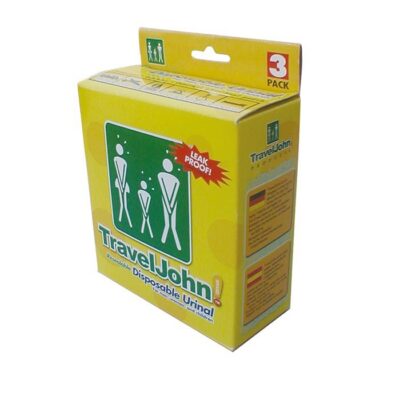 TRAVELJOHN poche urinaire unisexe box 3 pce