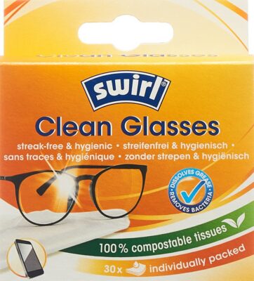 SWIRL lingettes nettoyantes lunettes 30 pce
