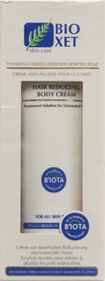BIOXET crème corporelle diminuer poils 130 ml