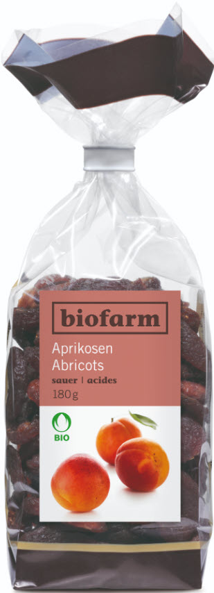 BIOFARM abricots aigre bourgeon sach 180 g
