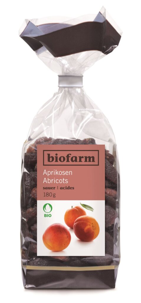 BIOFARM abricots aigre bourgeon sach 180 g
