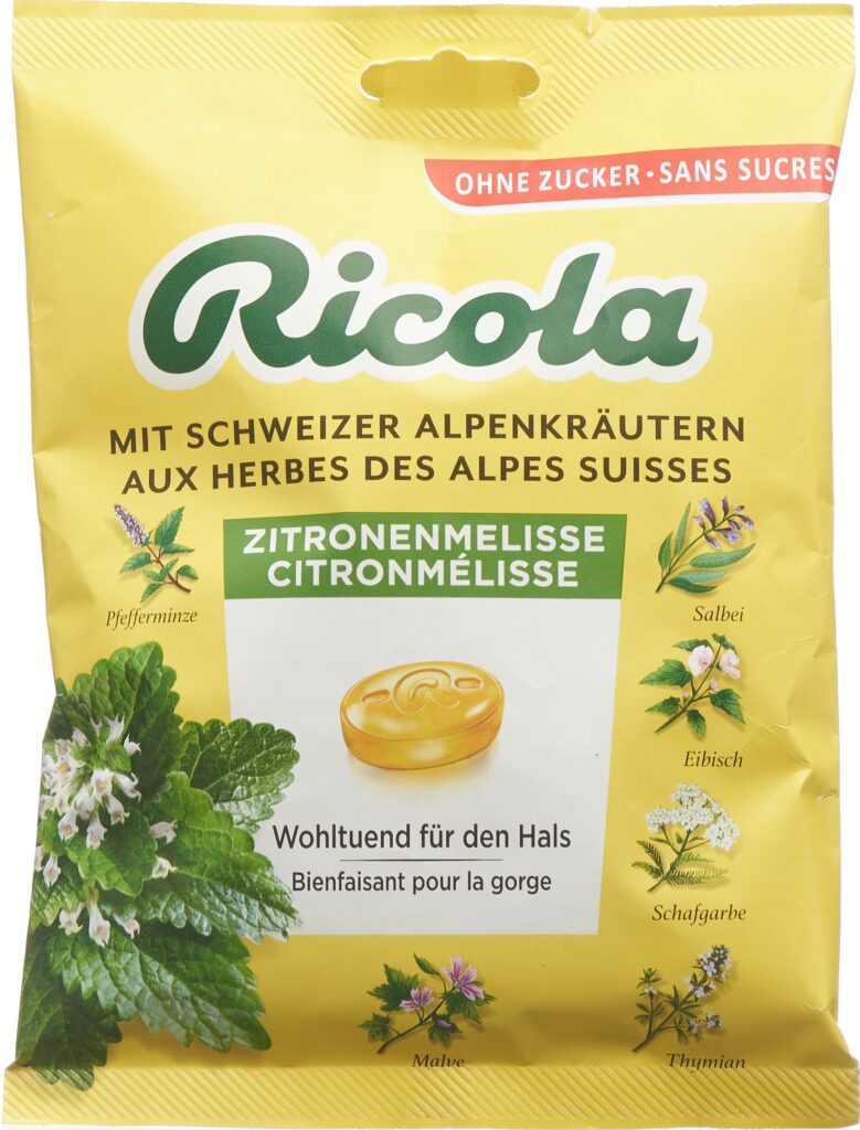 RICOLA bonbons citron mélisse ss as sach 125 g
