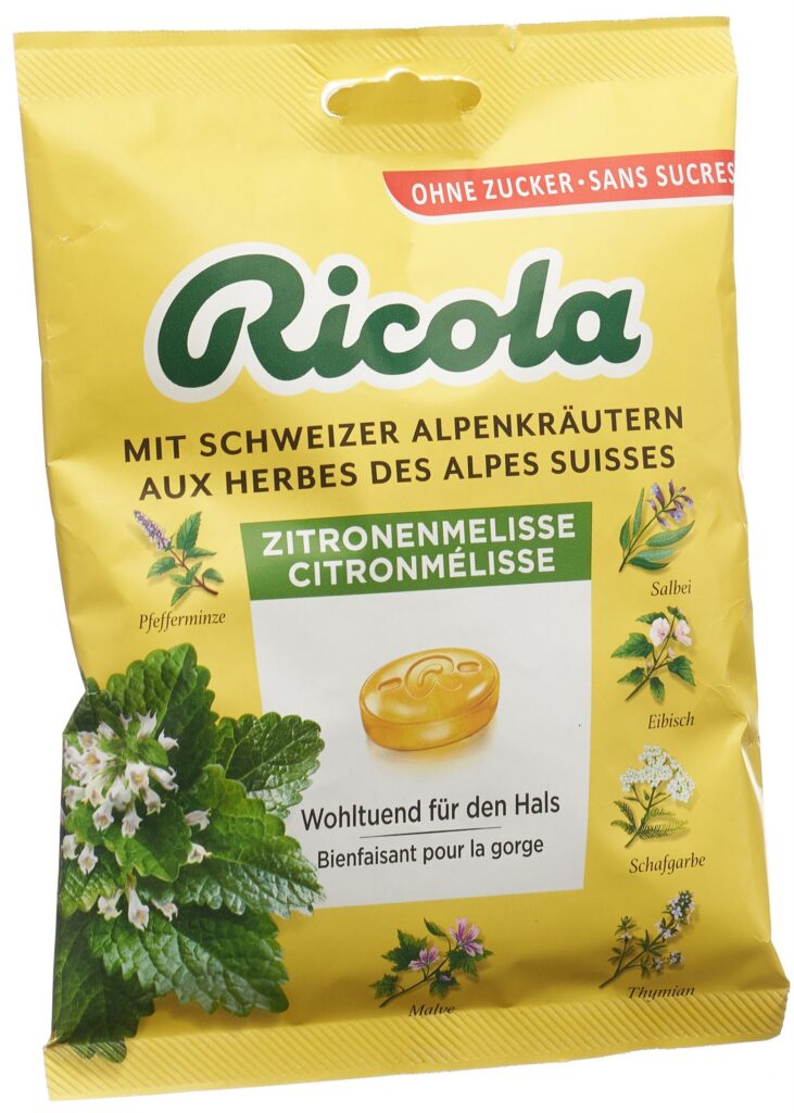 RICOLA bonbons citron mélisse ss as sach 125 g