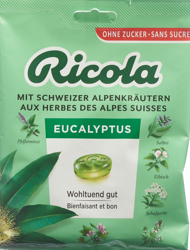 RICOLA bonbons eucalyptus ss as sach 125 g