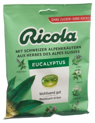 RICOLA bonbons eucalyptus ss as sach 125 g