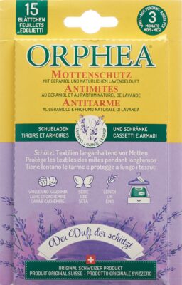 ORPHEA feuilles antimite lavande 15 pce