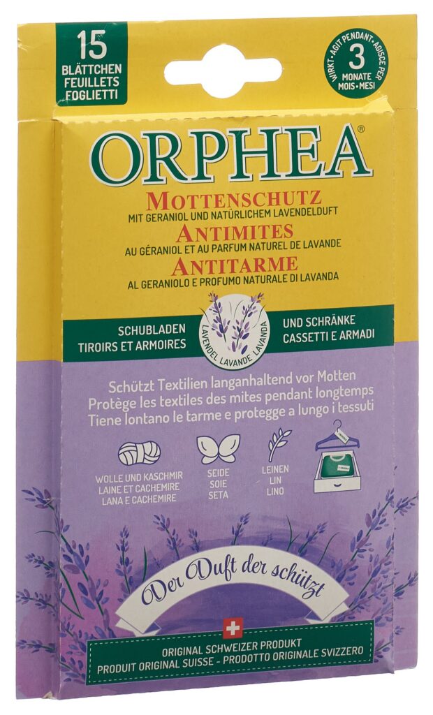 ORPHEA feuilles antimite lavande 15 pce