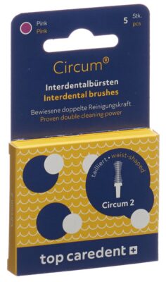 TOP CAREDENT Circum 2 CDB-2 brosse ind pink 5 pce