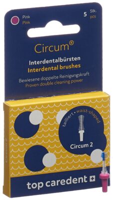 TOP CAREDENT Circum 2 CDB-2 brosse ind pink 5 pce