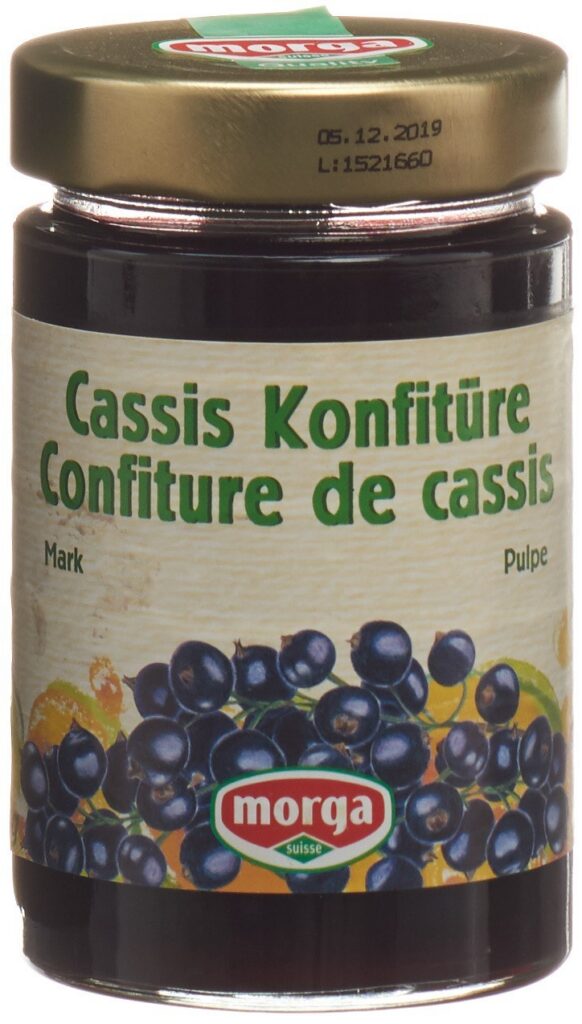 MORGA confiture pulpe de cassis 350 g
