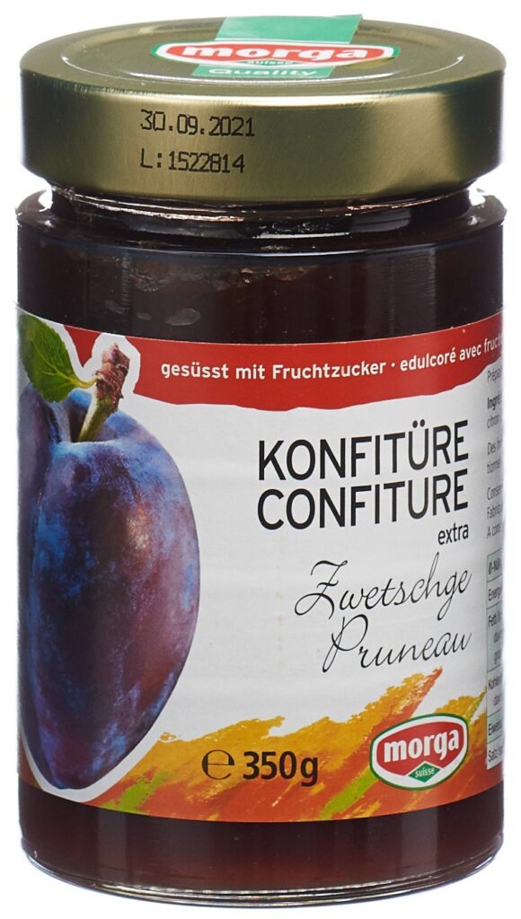 MORGA confiture prunes av fructose 350 g