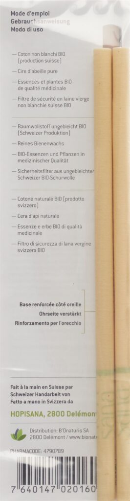 HOPISANA bougies auriculair vertes harmonisa 2 pce