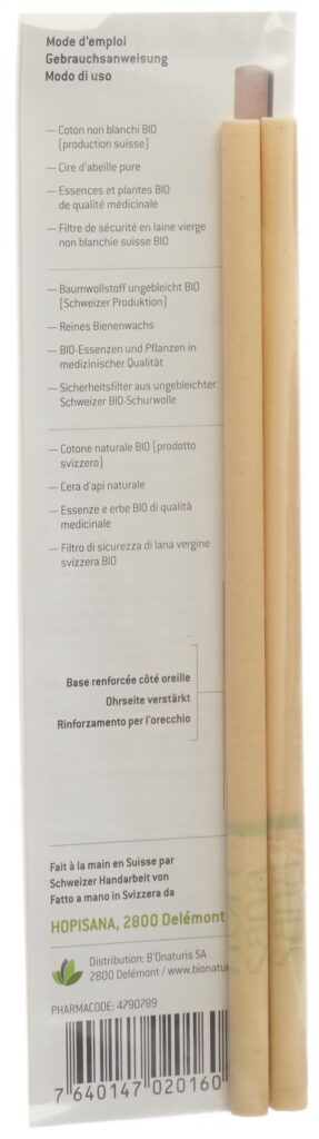 HOPISANA bougies auriculair vertes harmonisa 2 pce