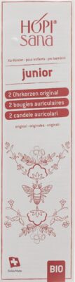 HOPISANA bougies auriculaires rouges enfants 2 pce