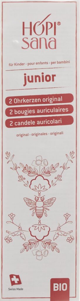HOPISANA bougies auriculaires rouges enfants 2 pce