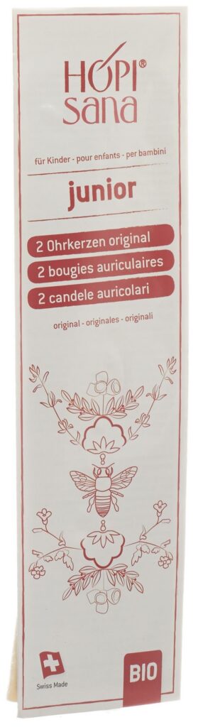 HOPISANA bougies auriculaires rouges enfants 2 pce