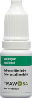 TRAWOSA colorant alimentaire vert foncé 10 ml