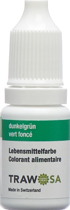 TRAWOSA colorant alimentaire vert foncé 10 ml