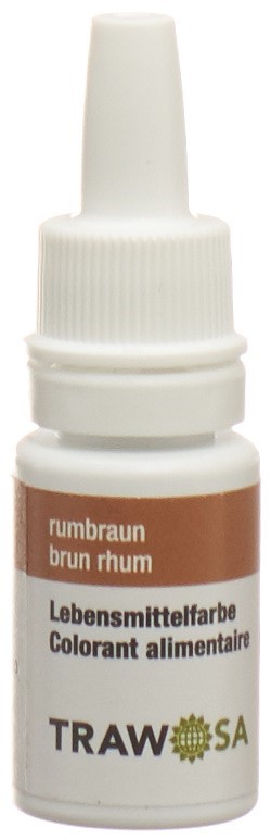 TRAWOSA colorant alimentaire brun rhum 10 ml