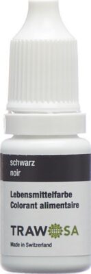 TRAWOSA colorant alimentaire noir 10 ml
