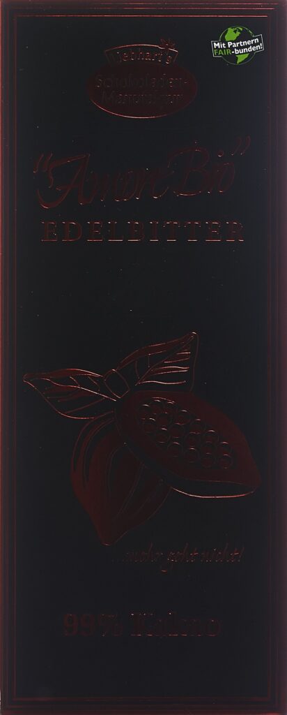 LIEBHARTS chocolat noir 99% cacao tabl bio 80 g
