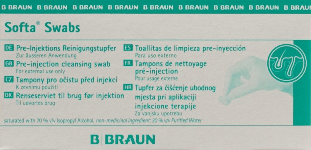 SOFTA Swabs tampons de purification 100 pce