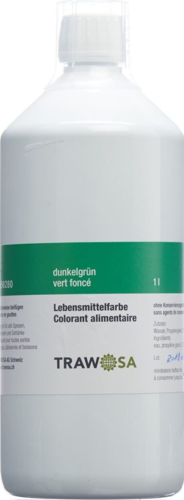 TRAWOSA colorant alimentaire vert foncé 1000 ml