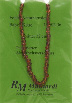MAINARDI ambre natur 32cm échard fermeture sécu