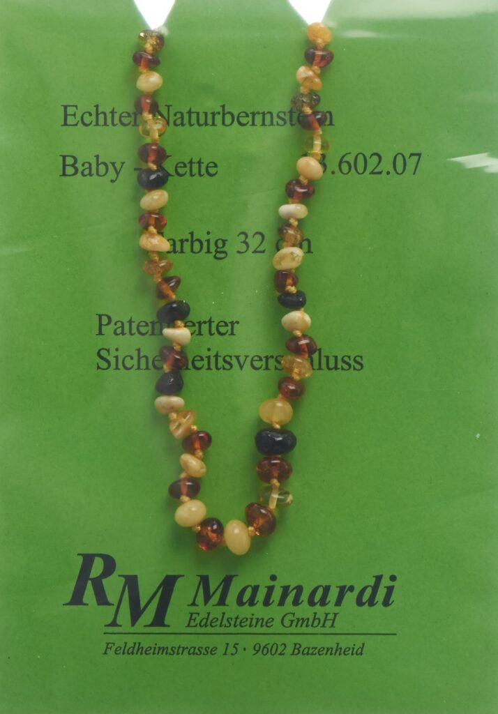 MAINARDI ambre natur 32cm color fermeture sécu