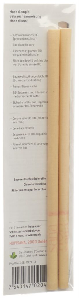 HOPISANA bougies auriculair roses wellness 2 pce