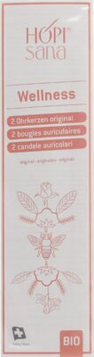 HOPISANA bougies auriculair roses wellness 2 pce