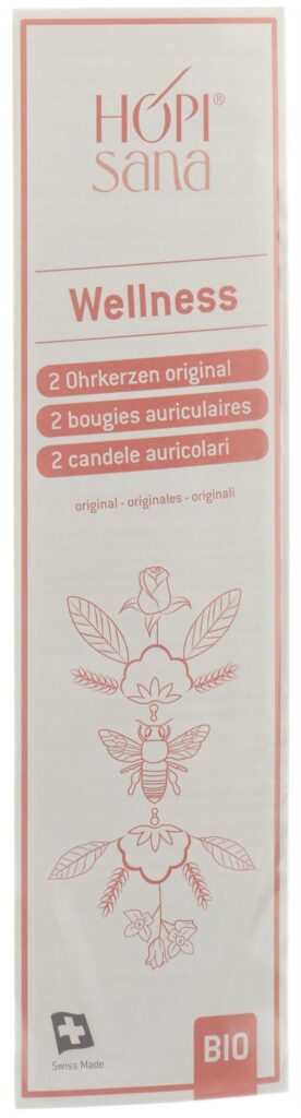 HOPISANA bougies auriculair roses wellness 2 pce