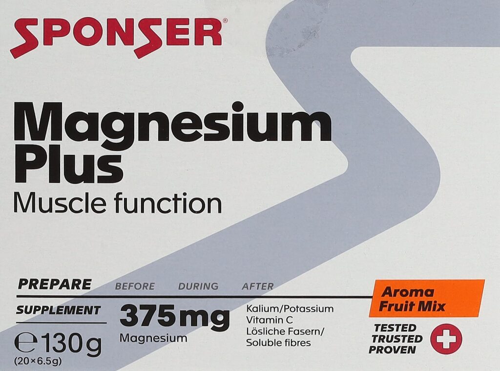 SPONSER Magnesium Plus Fruit Mix 20 sach 6.5 g