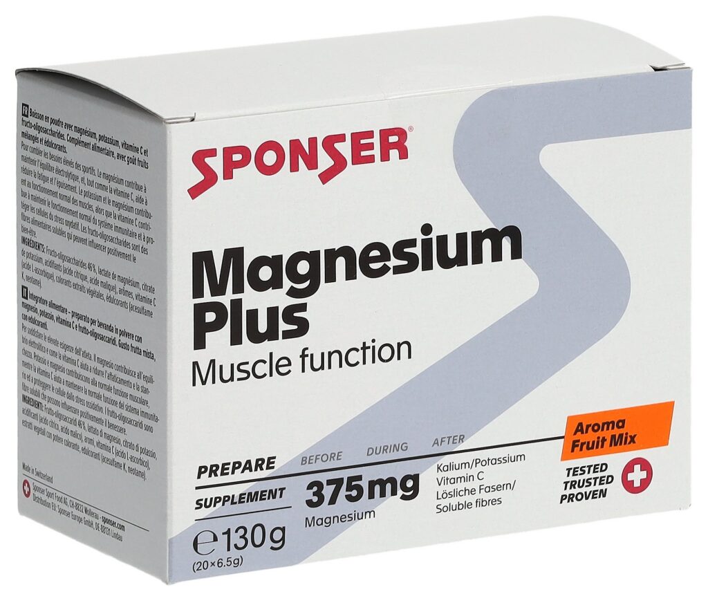 SPONSER Magnesium Plus Fruit Mix 20 sach 6.5 g