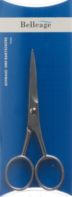 BELLEAGE ciseaux moustache barbe inox
