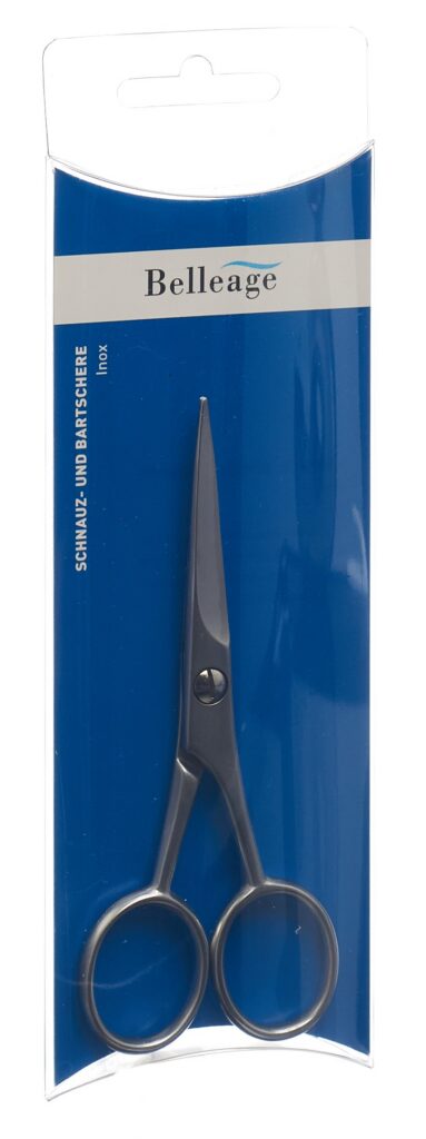 BELLEAGE ciseaux moustache barbe inox
