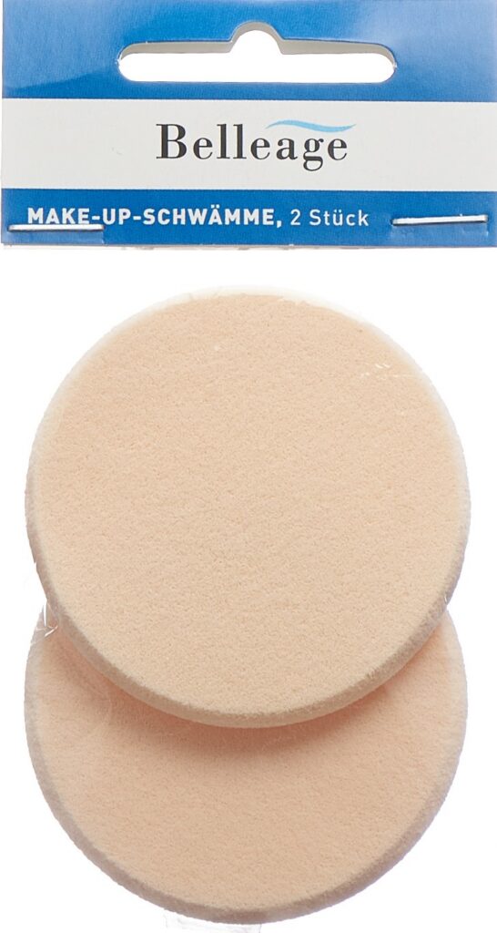 BELLEAGE éponges make-up beige 2 pce