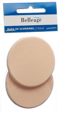 BELLEAGE éponges make-up beige 2 pce