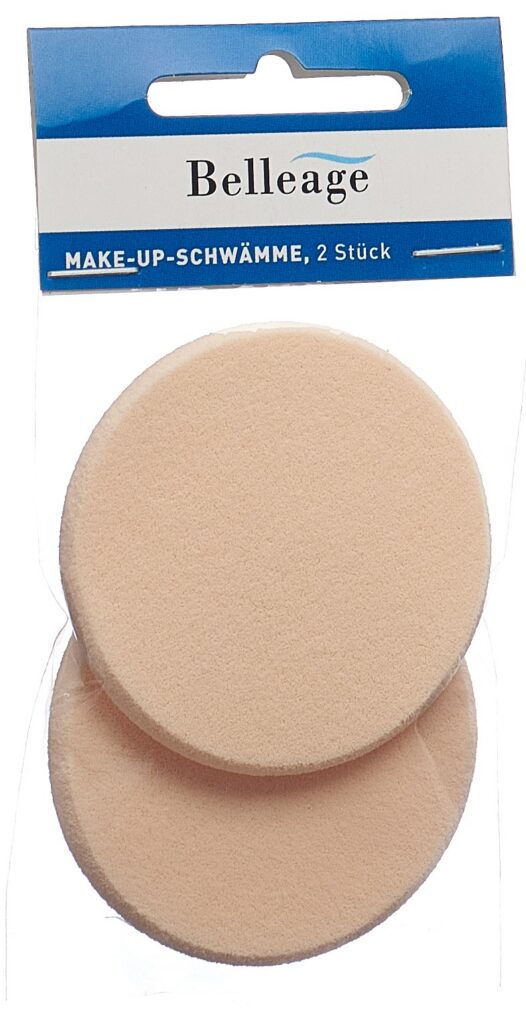 BELLEAGE éponges make-up beige 2 pce