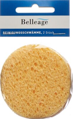 BELLEAGE éponges nettoyante beige 2 pce