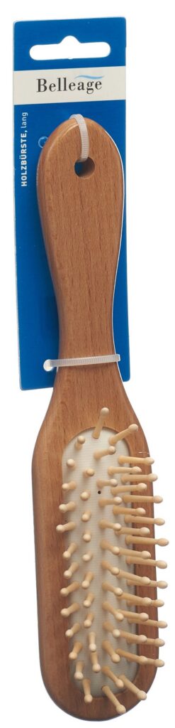 BELLEAGE brosse bois étroite longue