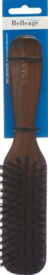 BELLEAGE brosse bois foncé étroit long