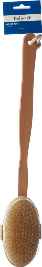 BELLEAGE brosse bain poils naturels 2-pce