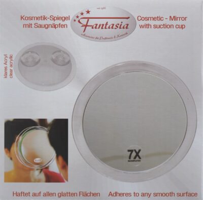 HERBA miroir grossissant 7fois 15cm 2 ventouses