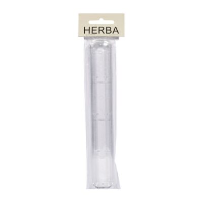 HERBA étui brosse dents transpar bordure argentée