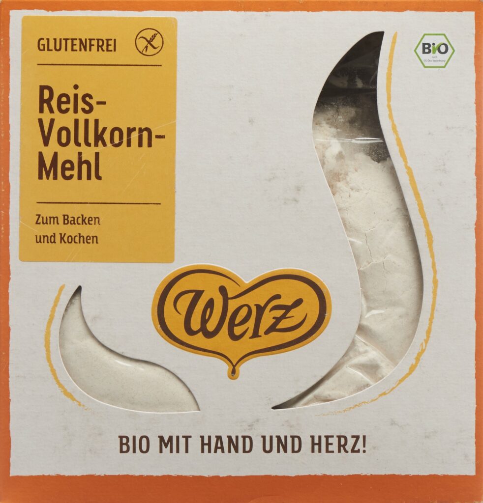 WERZ farine de riz bio sans gluten 1 kg