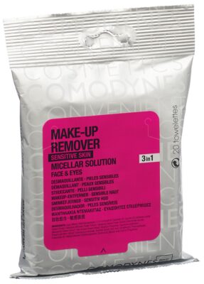 COMODYNES lingettes démaquill micellar 20 pce