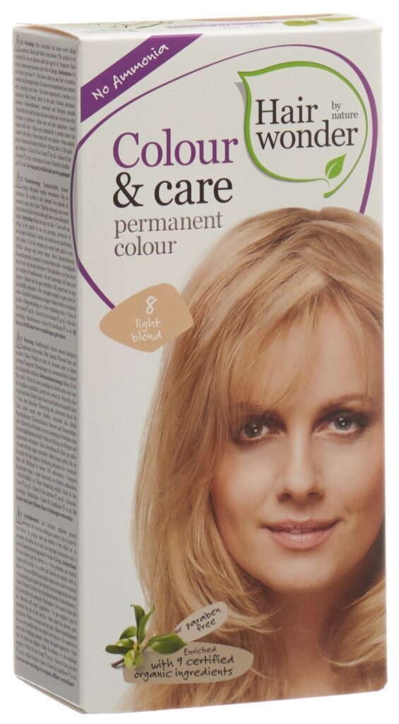 HAIRWONDER colour & care 8 blond clair